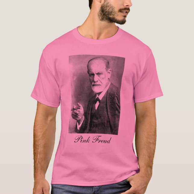 T-shirts Freud cor-de-rosa (Frente)