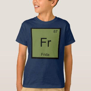 T-shirts Frida Name Chemistry Elemento Periódico