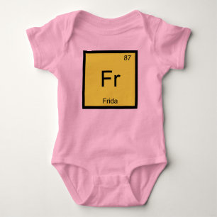 T-shirts Frida Nome Química Elemento Tabela Periódica