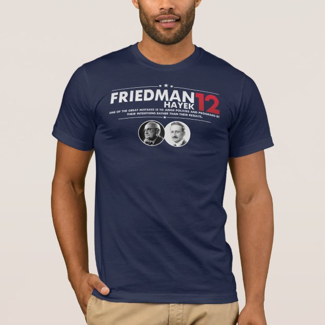 T-shirts Friedman Hayek 2012 (Frente)