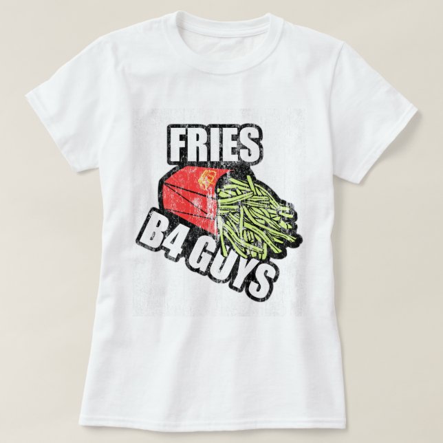 T-shirts Fries Antes do Cara DS (Frente do Design)