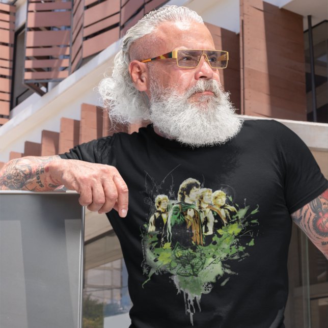 T-shirts FRODO™ com colagem vetorial de Hobbits (Criador carregado)