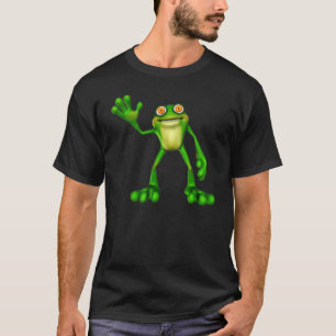 T-shirts Froggie, o Sapo de acenar o desenho animado