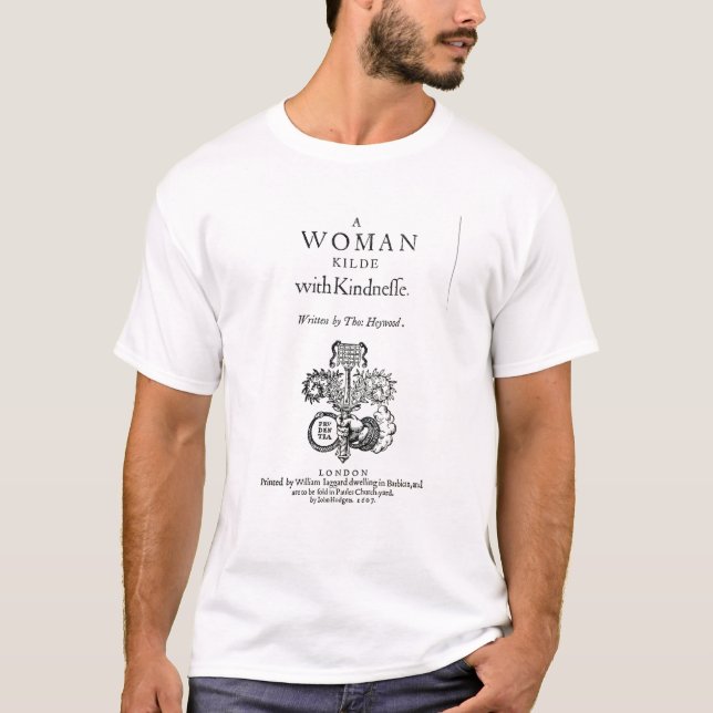 T-shirts Frontispício 'a uma mulher matada com bondades (Frente)