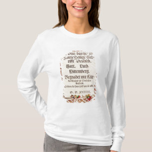T-shirts Frontispício da bíblia de Luther, c.1530