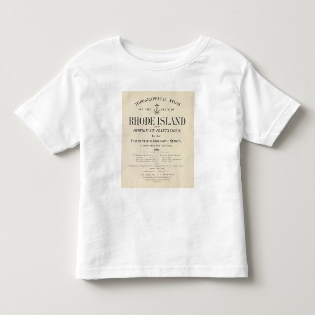 T-shirts Frontispício Rhode - atlas da ilha (Frente)