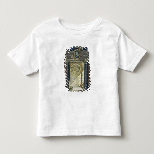 T-shirts Frontispiece com um retrato do medalhão de Raphael (Frente)