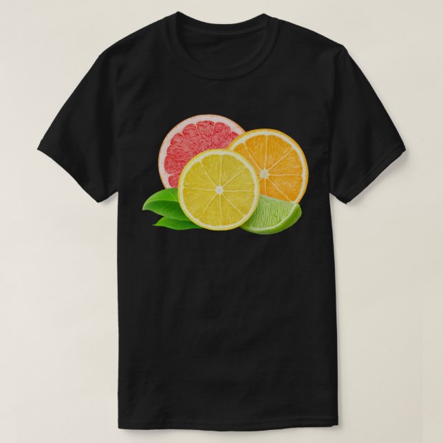 T-shirts Frutas de Citrus (Frente do Design)