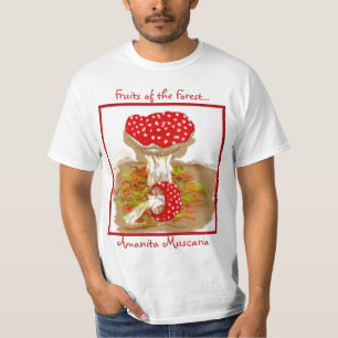 T-shirts Frutas do amanita Muscaria da floresta