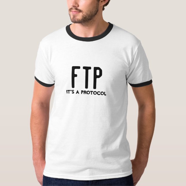 T-shirts Ftp é um protocolo (Frente)