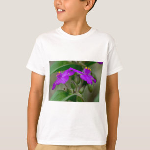 T-shirts Fuchsia Spiderwort Gêmeos de flor selvagem present