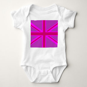 T-shirts Fuchsia Union Jack
