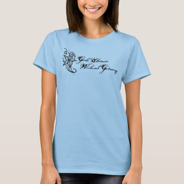 T-shirts Fuga final do fim de semana das meninas (Frente)