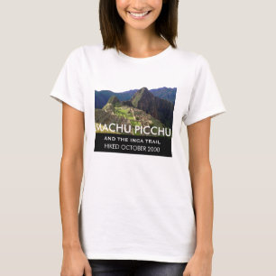 T-shirts Fuga personalizada Machu Picchu do Inca