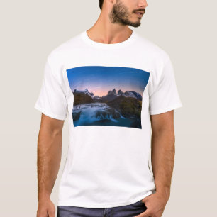 T-shirts Fugas da estrela sobre Torres Del Paine