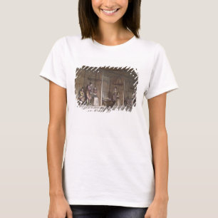 T-shirts Fumeiro em Greenland (gravura da cor)