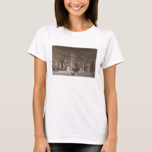 T-shirts Fumeiro em Greenland (gravura da cor)