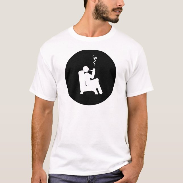 T-shirts Fumo da tubulação (Frente)