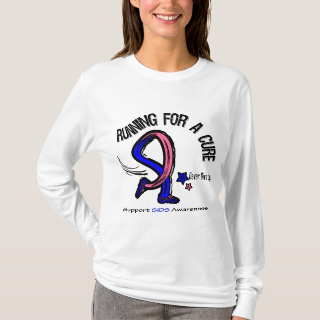 T-shirts Funcionamento para uma cura SIDS (Frente)