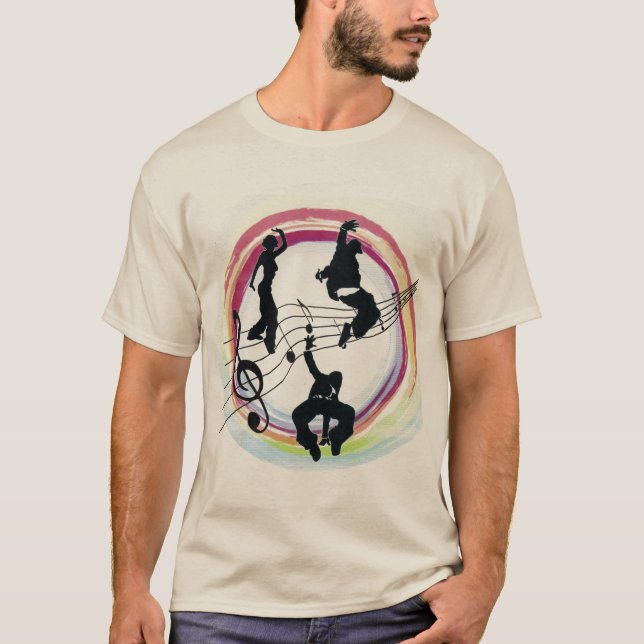 T-shirts funcionarios nota três hip hop (Frente)