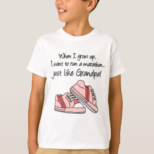 T-shirts Funcione a maratona apenas como meu vovô