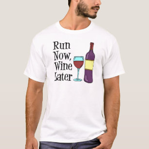T-shirts Funcione agora o vinho mais tarde