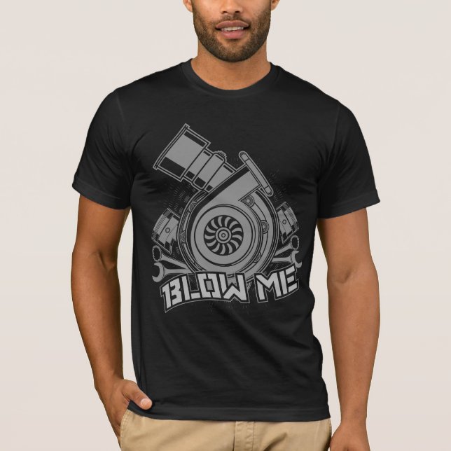 T-shirts Funda-me (o carro de Turbo) (Frente)