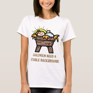 T-shirts fundo estável do jesus