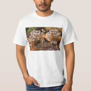 T-shirts Fungos de cogumelo aglomerados Inclinata da capota