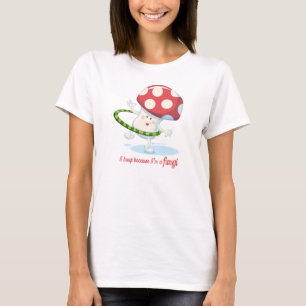T-shirts Fungos: Parte superior do círculo de Flowy