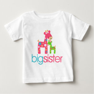 T-shirts Funky Giraffe Big Sister Tshirt