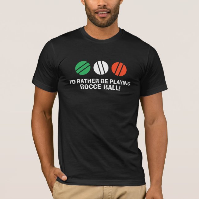 T-shirts Funny Bocce Ball (Frente)