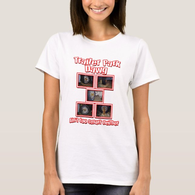 T-shirts Funny Trailer Park Dawg Red (Frente)