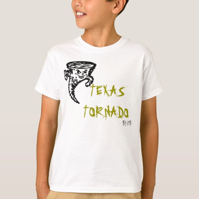 T-shirts FURACÃO de TEXAS, pelo KB (Frente)