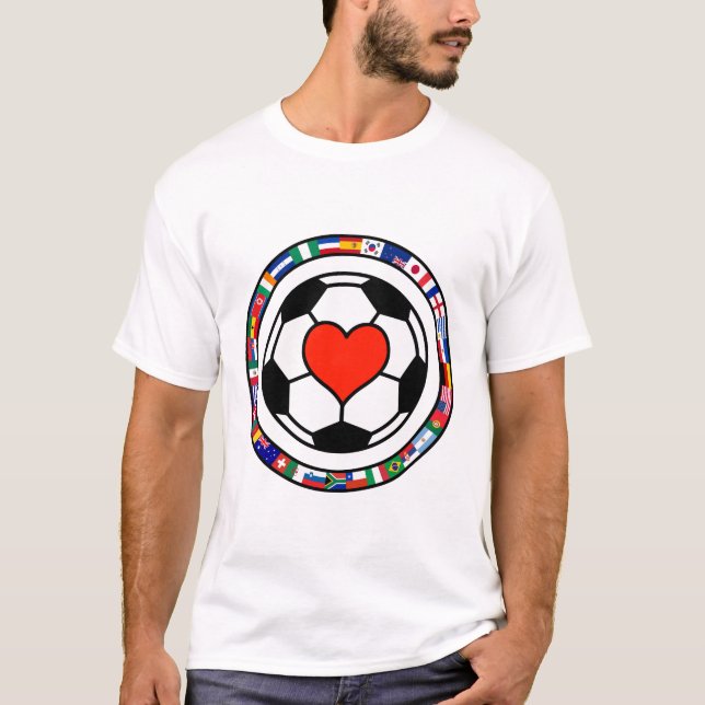 T-shirts Futebol 2010 do amor (Frente)