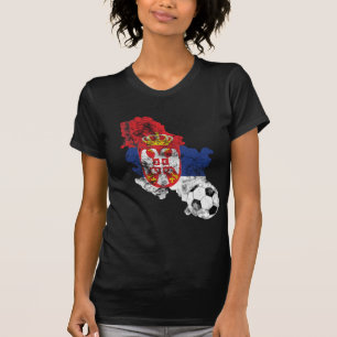 T-shirts Futebol afligido de Serbia