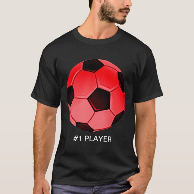 T-shirts Futebol americano vermelho ou bola de futebol da a (Frente)