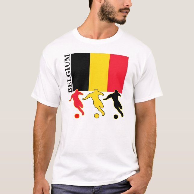 T-shirts Futebol Bélgica (Frente)