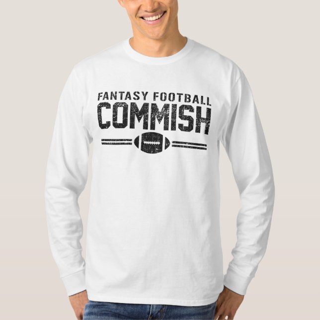 T-shirts Futebol Commish da fantasia (Frente)