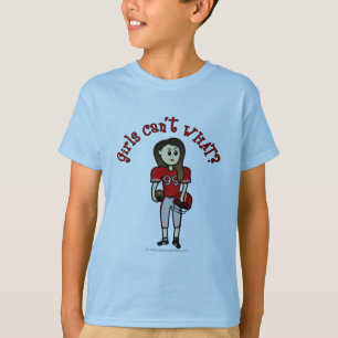 T-shirts Futebol das garotas vermelhas