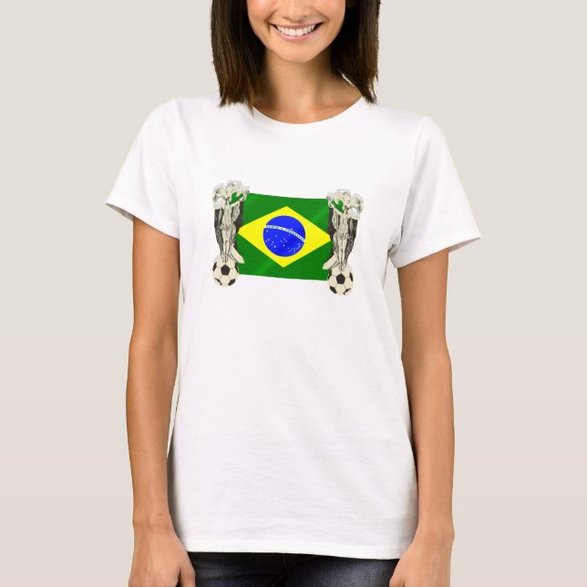 T-shirts Futebol de Brasil (Frente)