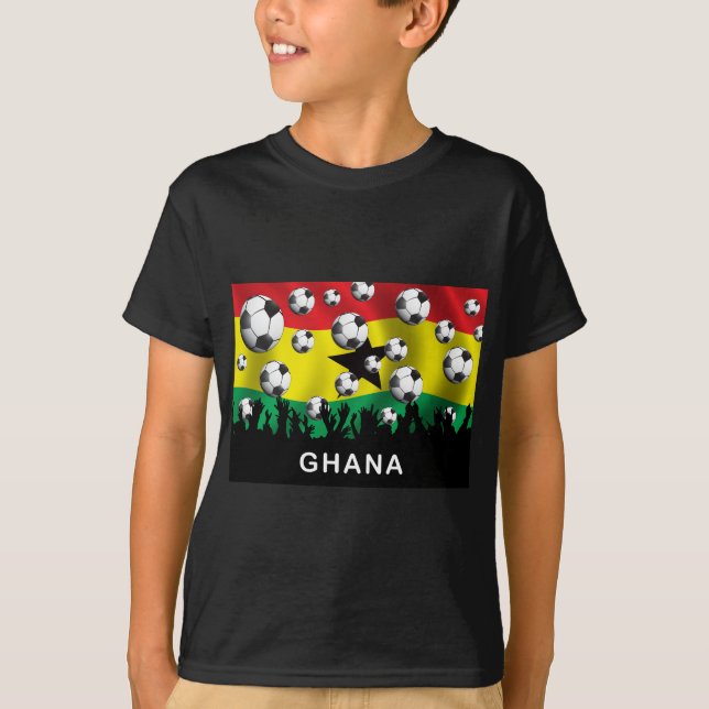 T-shirts Futebol de Ghana (Frente)