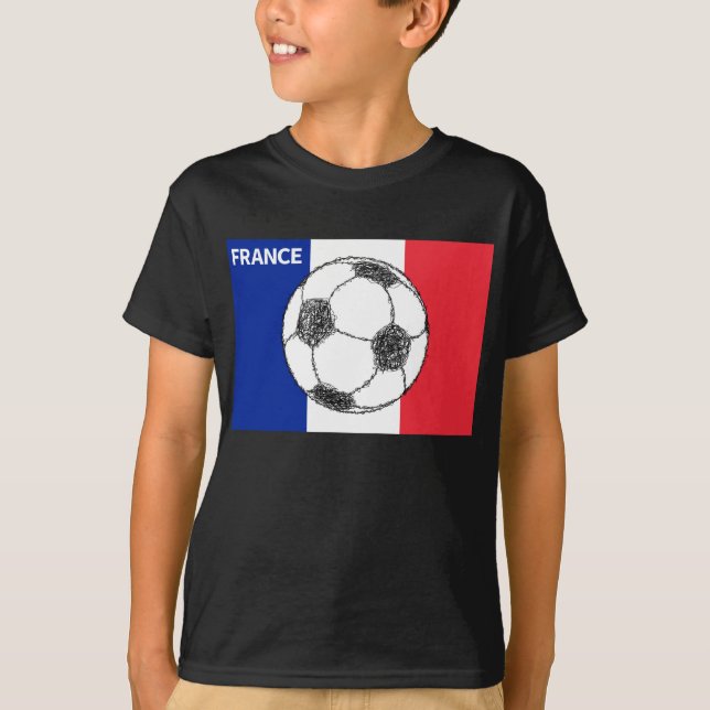 T-shirts Futebol, França (Frente)