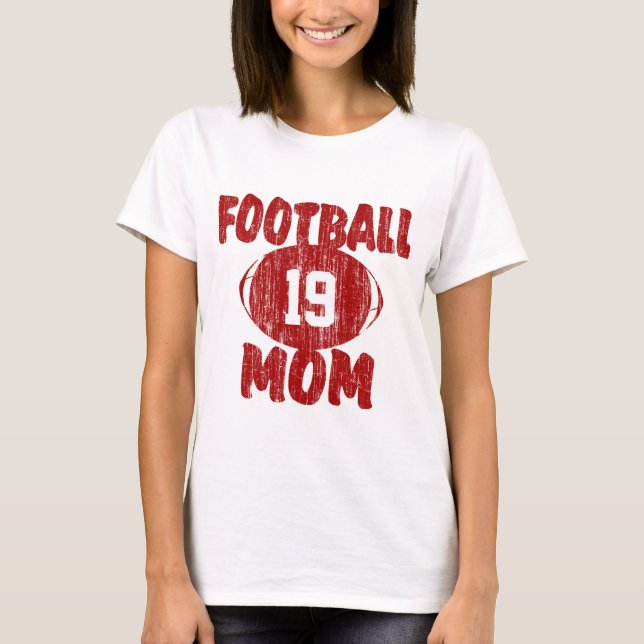 T-shirts Futebol - Mãe Vermelho (Frente)