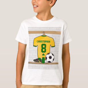 T-shirts Futebol Verde Personalizado Jersey