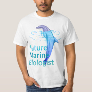 T-shirts Futuro Biólogo Marinho Oceano Golfinho