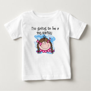 T-shirts Futuro Cabelo Marrom Irmã Grande