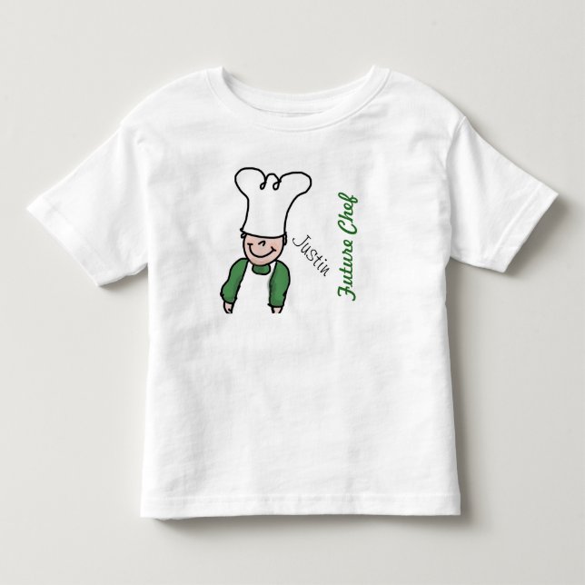 T-shirts Futuro Chef com nome (Frente)