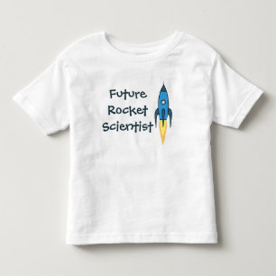 T-shirts Futuro Cientista Fogueira Azul do Espaço Engraçado
