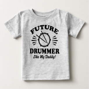 T-shirts Futuro Drummer Como Meu Pai